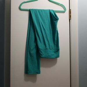 Solid light green TC Lularoe Leggings EUC